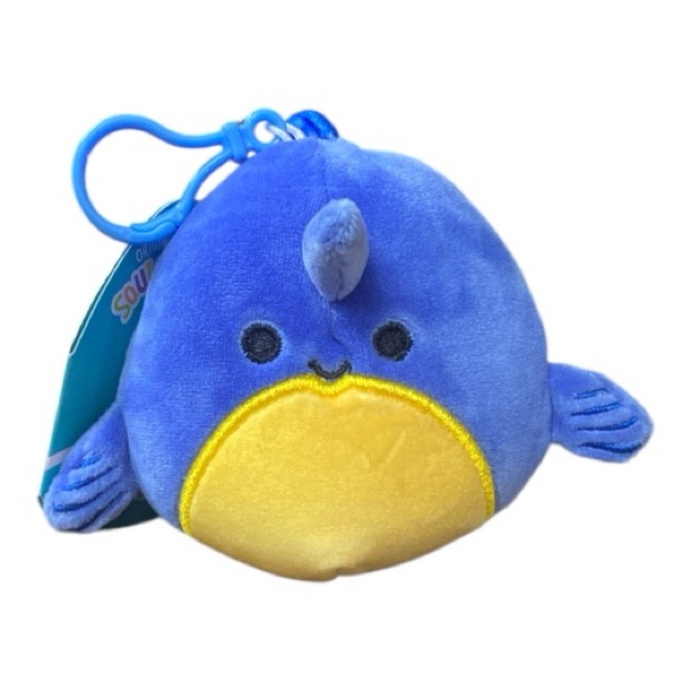 Squishmallows Swish The Swordfish Clip Keychain Plush